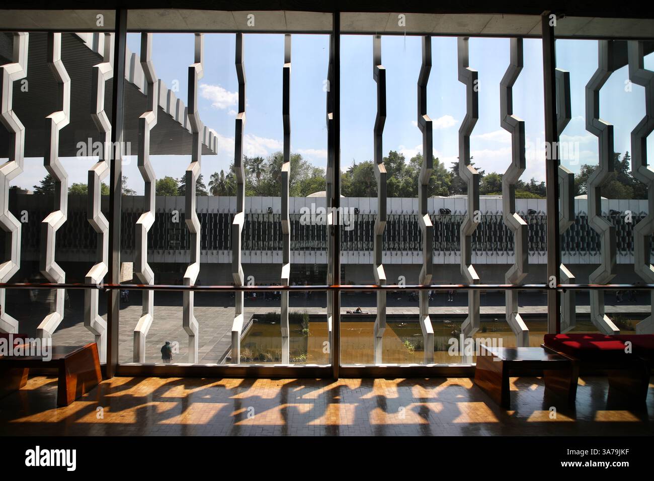 Windows In Mexico Through one the of National Museum of Anthropology windows, in Mexico ...