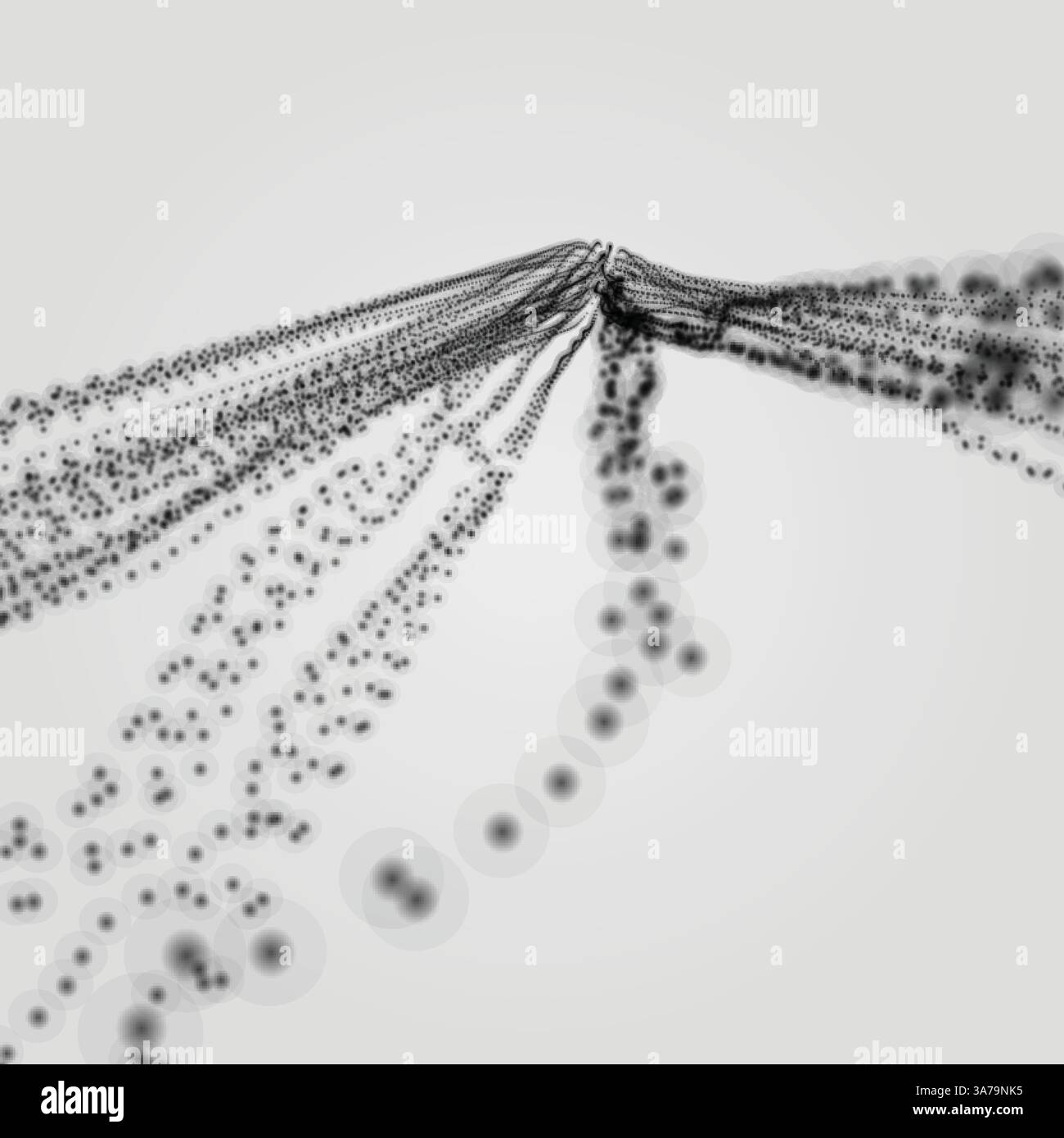 Wave Background. Ripple Grid. Abstract Vector Illustration. 3D ...
