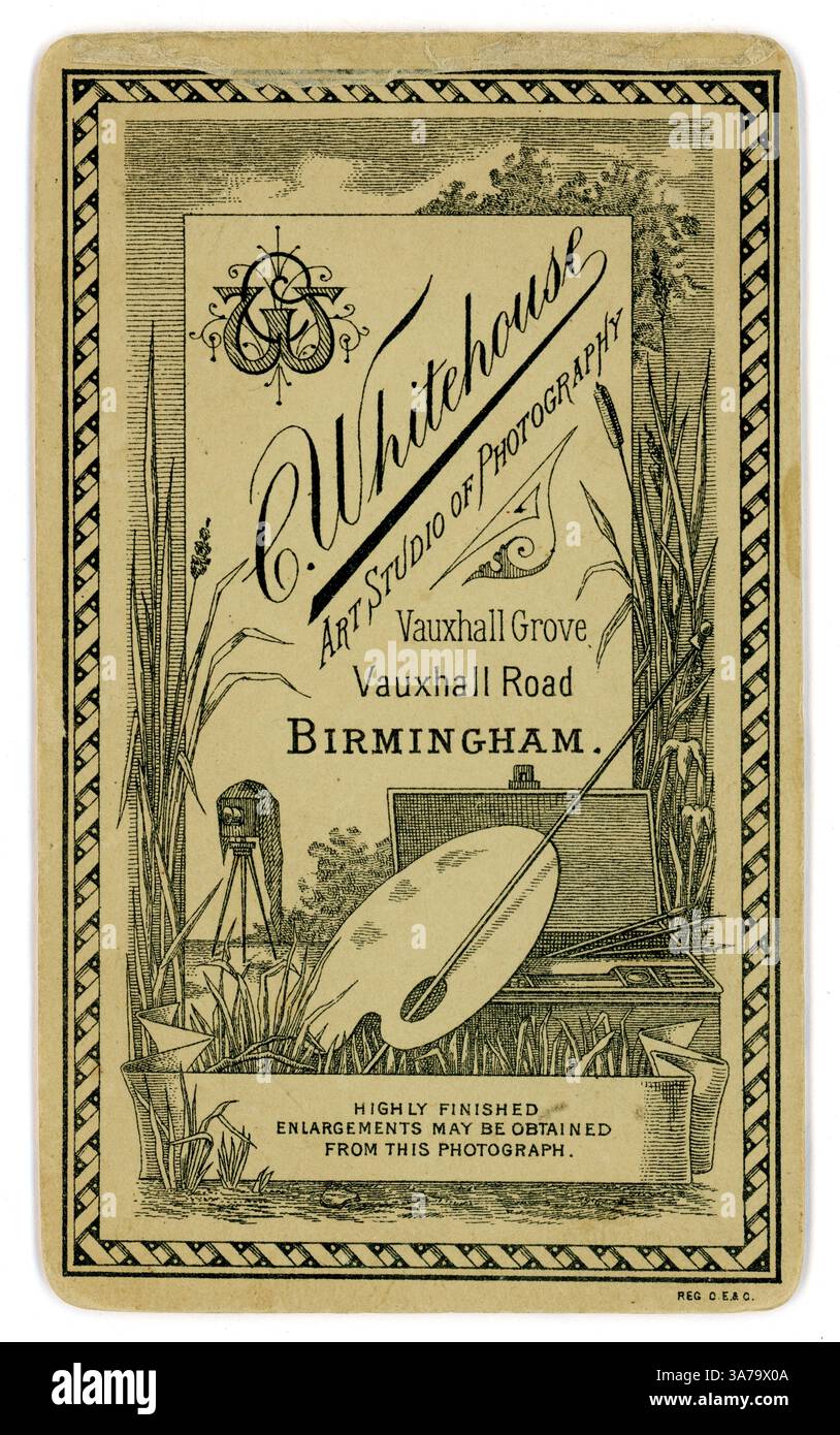 Set of 3 CDV photos from Birmingham England studios, late 1800s Set of 3 CDV photos from Birmingham England studios, late 1800s