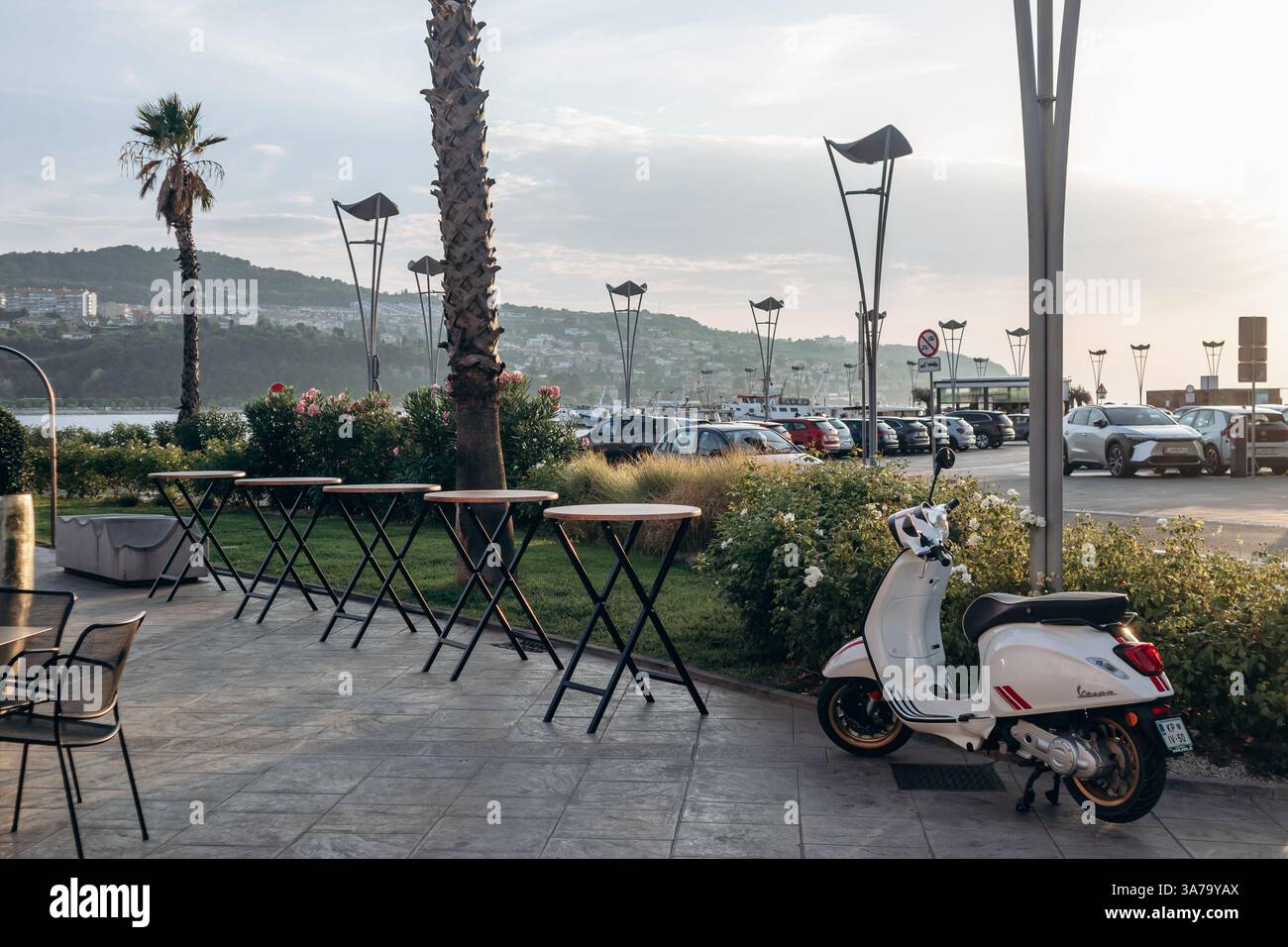 Koper, Slovenia - August 16, 2024: Picturesque waterfront promenade in ...