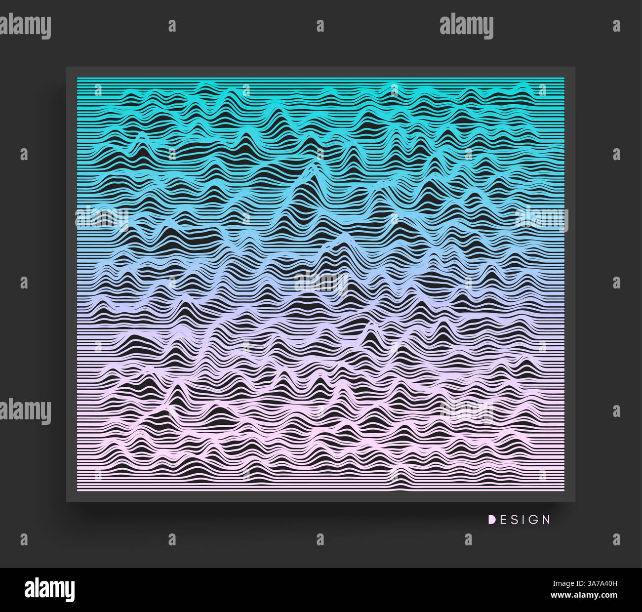 Abstract wavy background. Dynamic effect. Futuristic vector ...