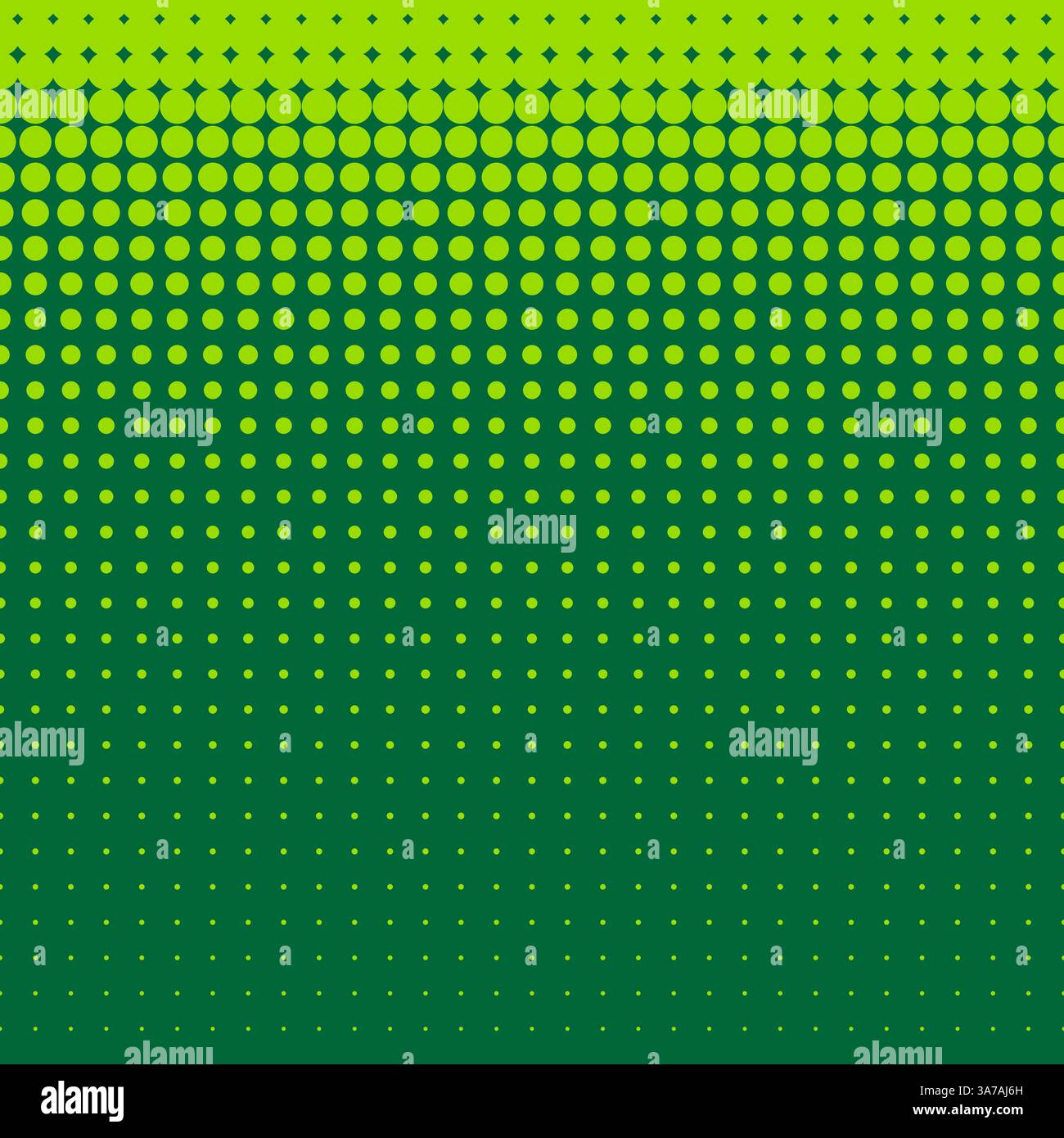 Beautiful seamless vector green dotted pattern on green background. Stock Vector