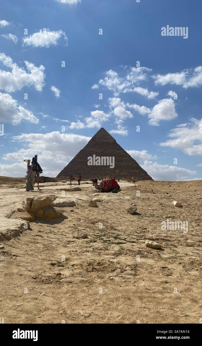 Exploring the Pyramids of Egypt – Ancient Wonders of the World Stock ...