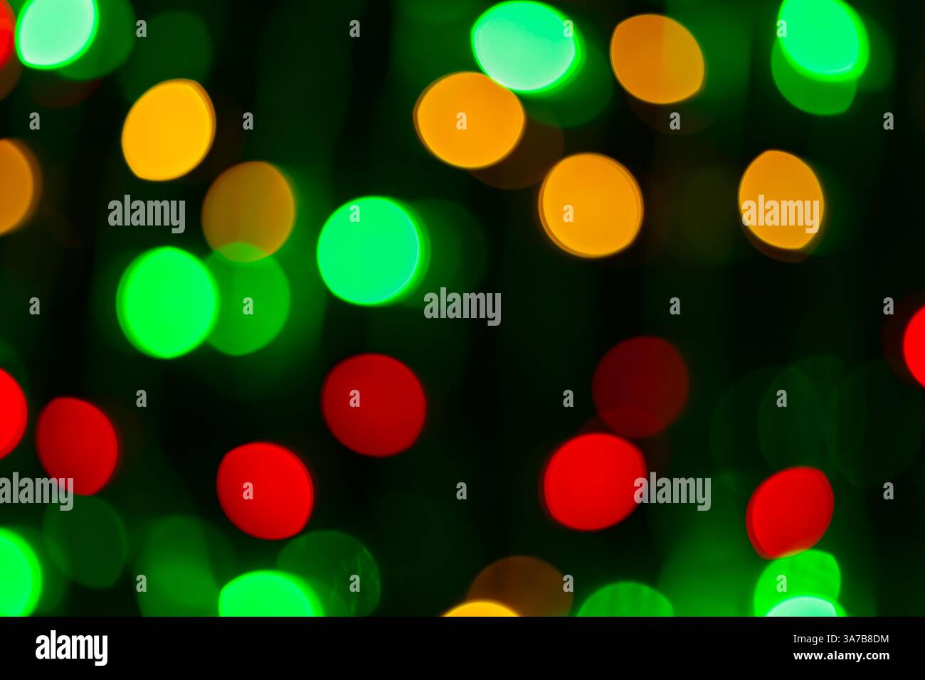 Abstract Multi-Colored Lights Blurred Bokeh Background Stock Photo
