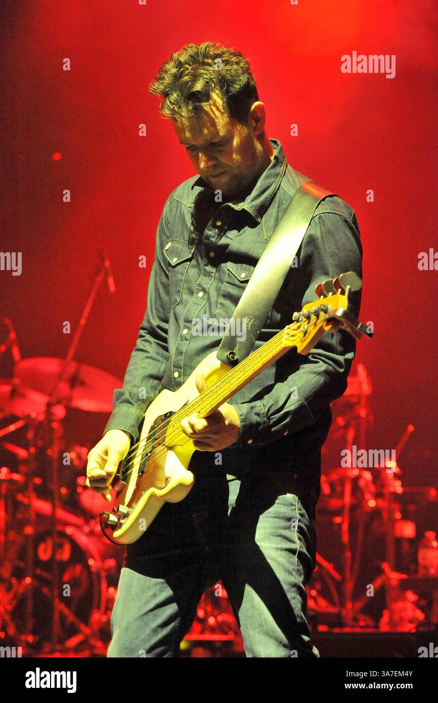 Tom Chapman New Order perform at the Manchester O2 Apollo