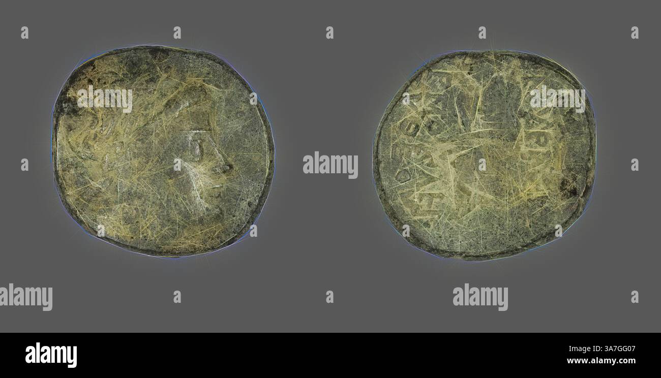 An ancient coin featuring a detailed profile of a historical figure on ...