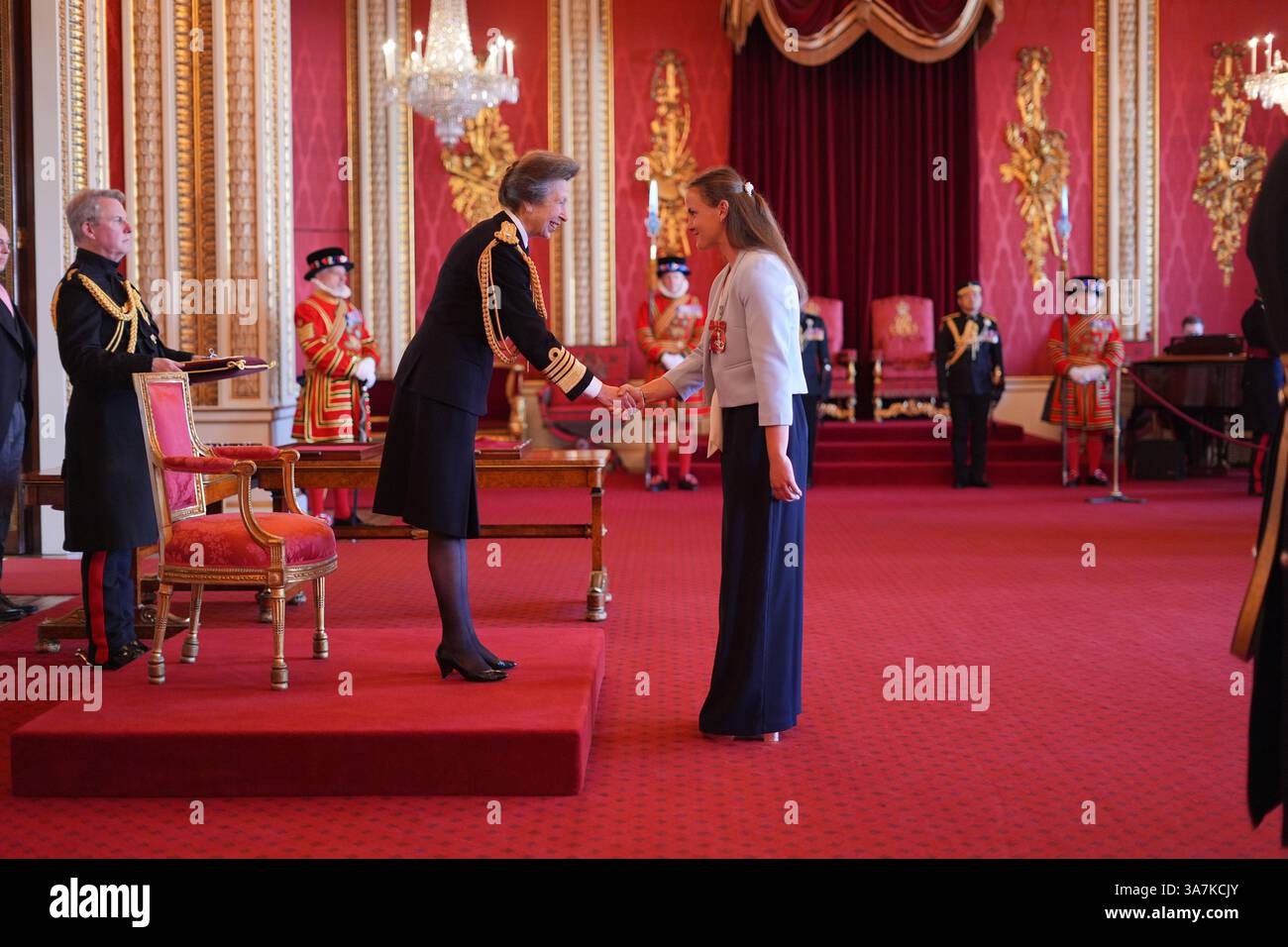 Miss Lauren Henry, from Lutterworth, is made a Member of the Order of ...