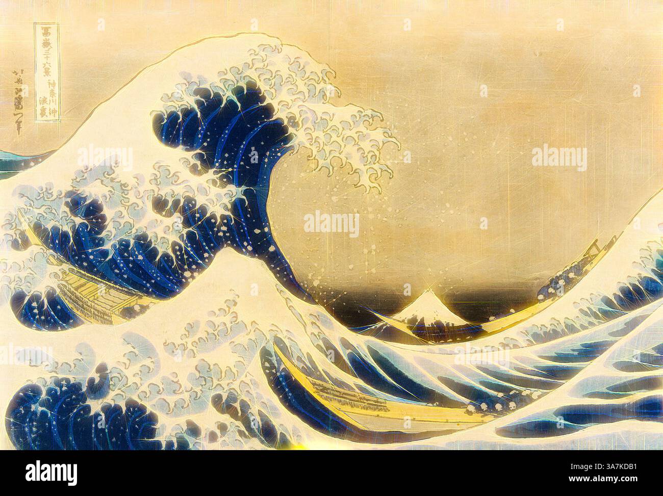 Japanese wave artworks hi-res stock photography and images - Alamy