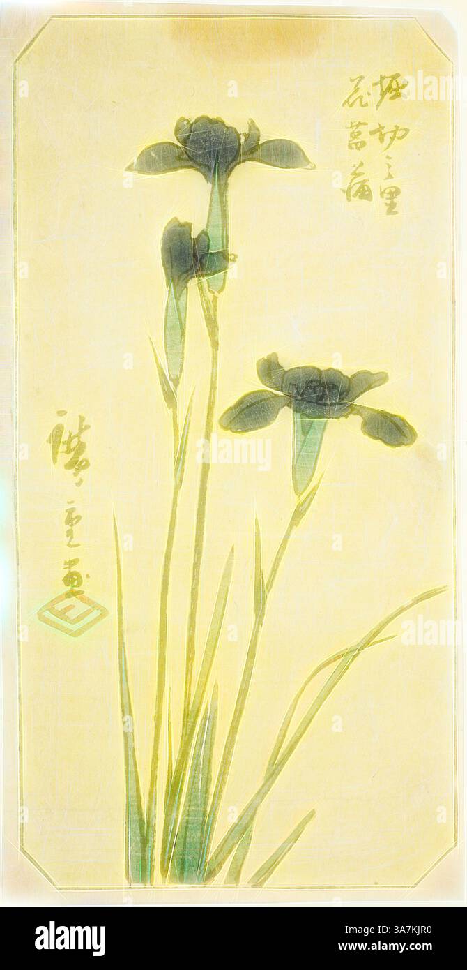 Framed Harimaze-e Woodblock Print - Edo Period Framed Harimaze-e Woodblock Print - Edo Period