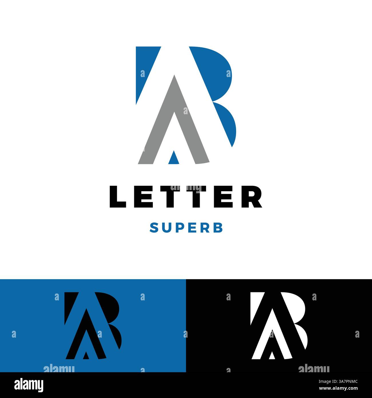 initial letter ba icon logo design template Stock Vector