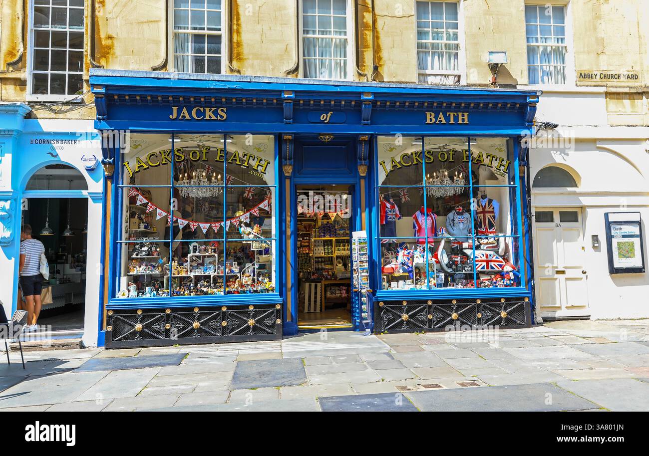 The 'Jacks of Bath' souvenir shop, Bath, Somerset, England, UK Stock ...