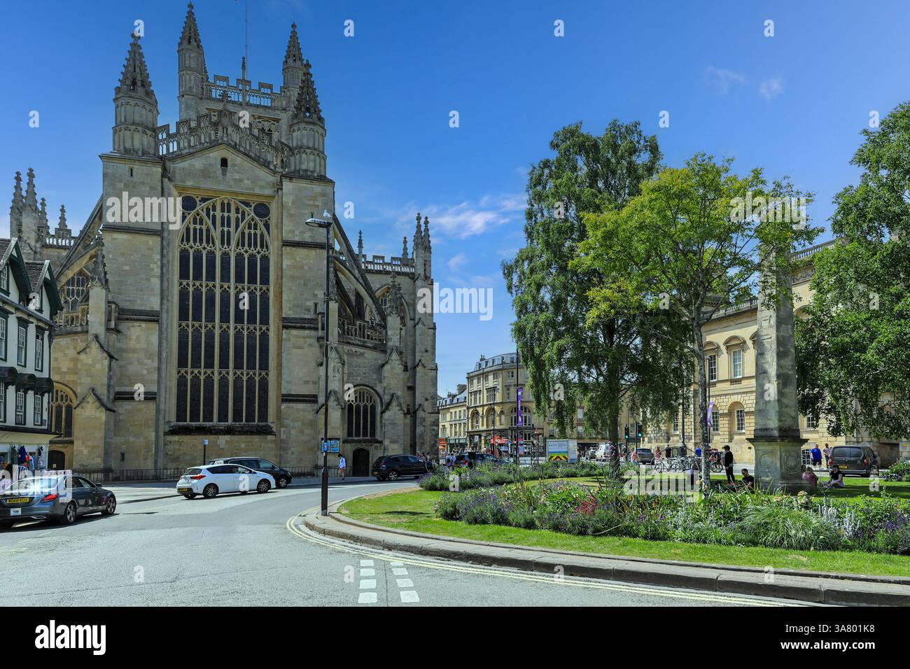Bath Abbey, Bath, Somerset, England, UK Stock Photo