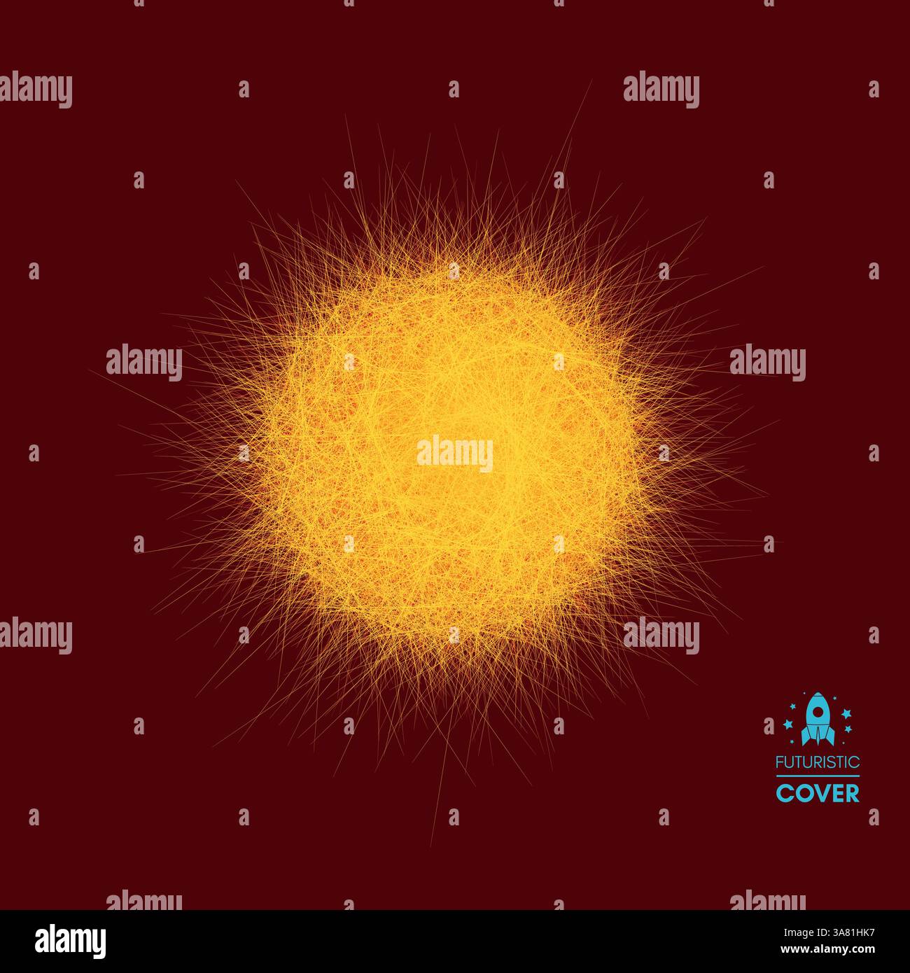 Sun. Sunburst abstract vector illustration. Stock Vector