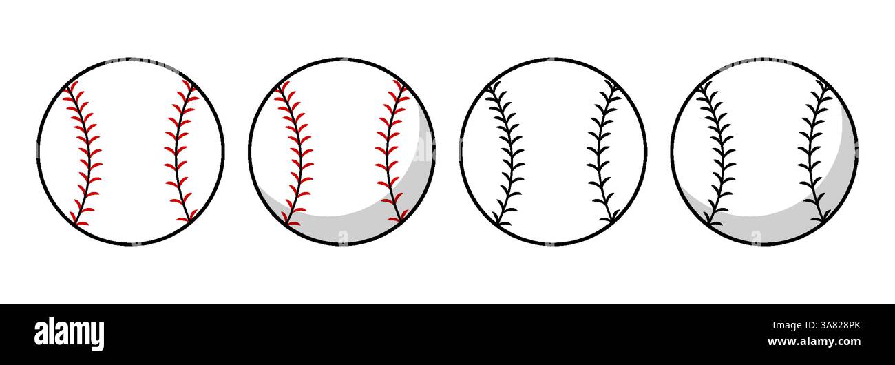 Baseball icon design isolated on white background. Stock Vector