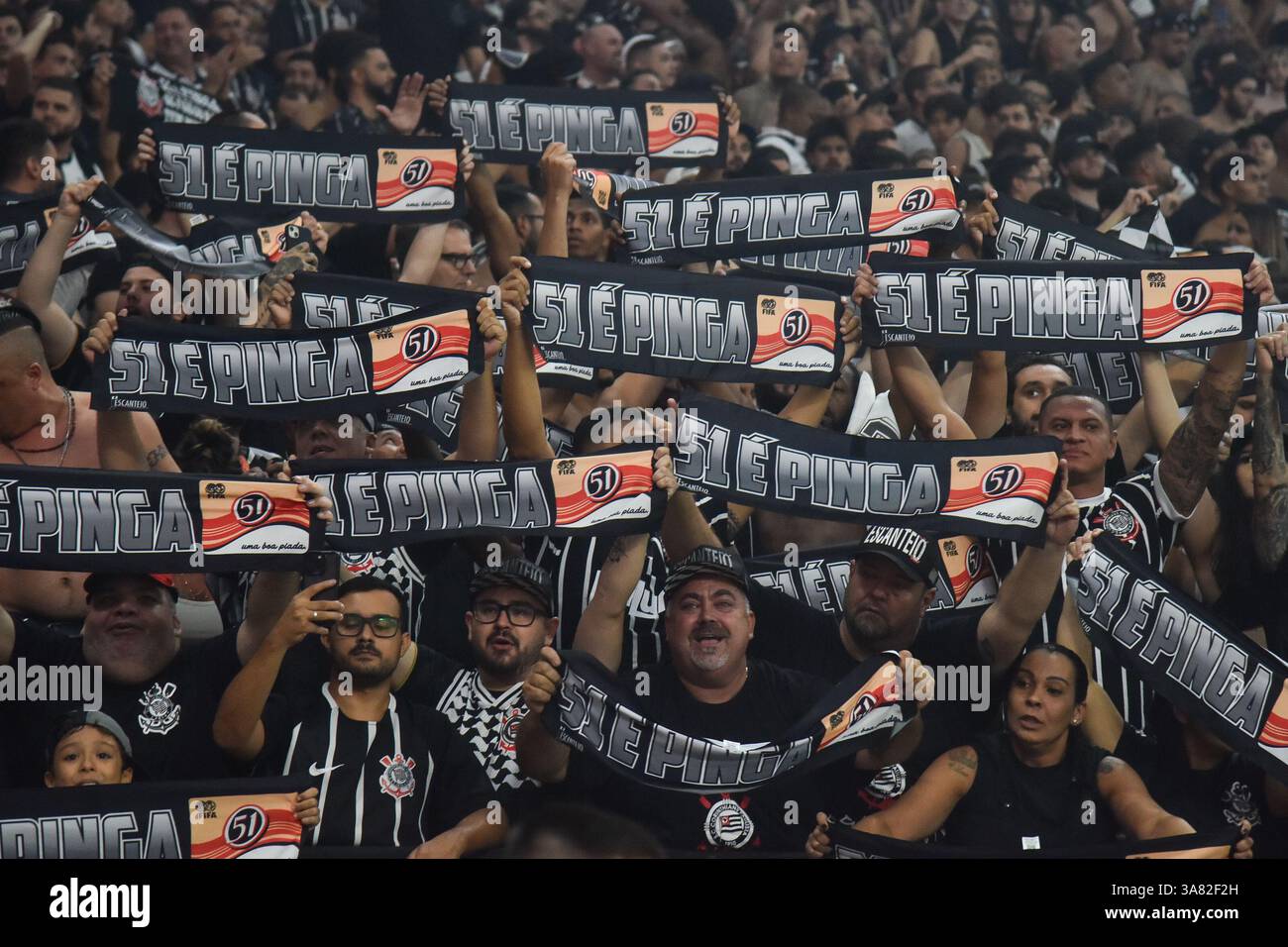 Corinthians fans celebrating The Cultural Collision: São Paulo Passion Meets Miami Sophistication