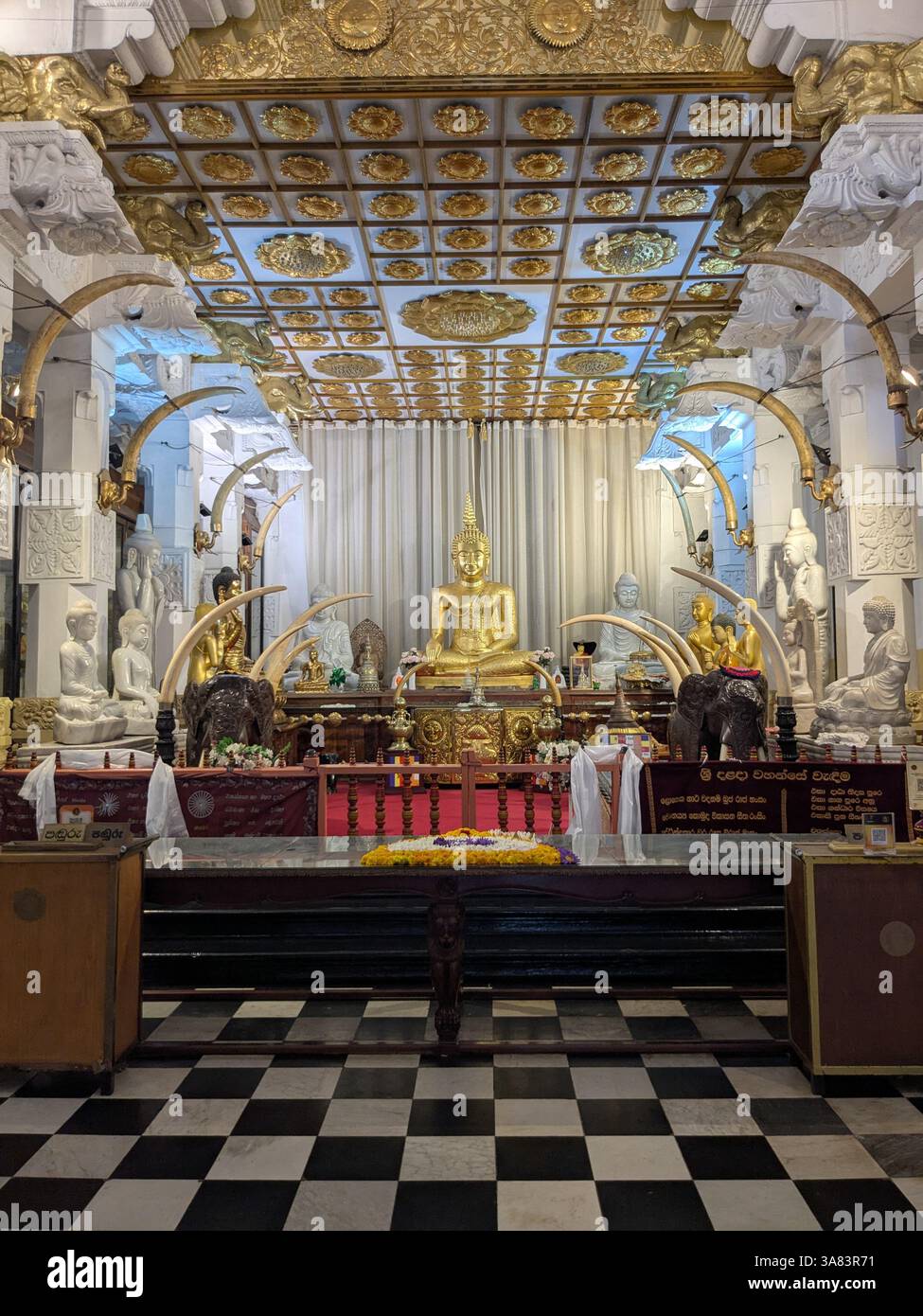 The Temple of the Sacred Tooth Relic - Smartphone Captured Stock Image