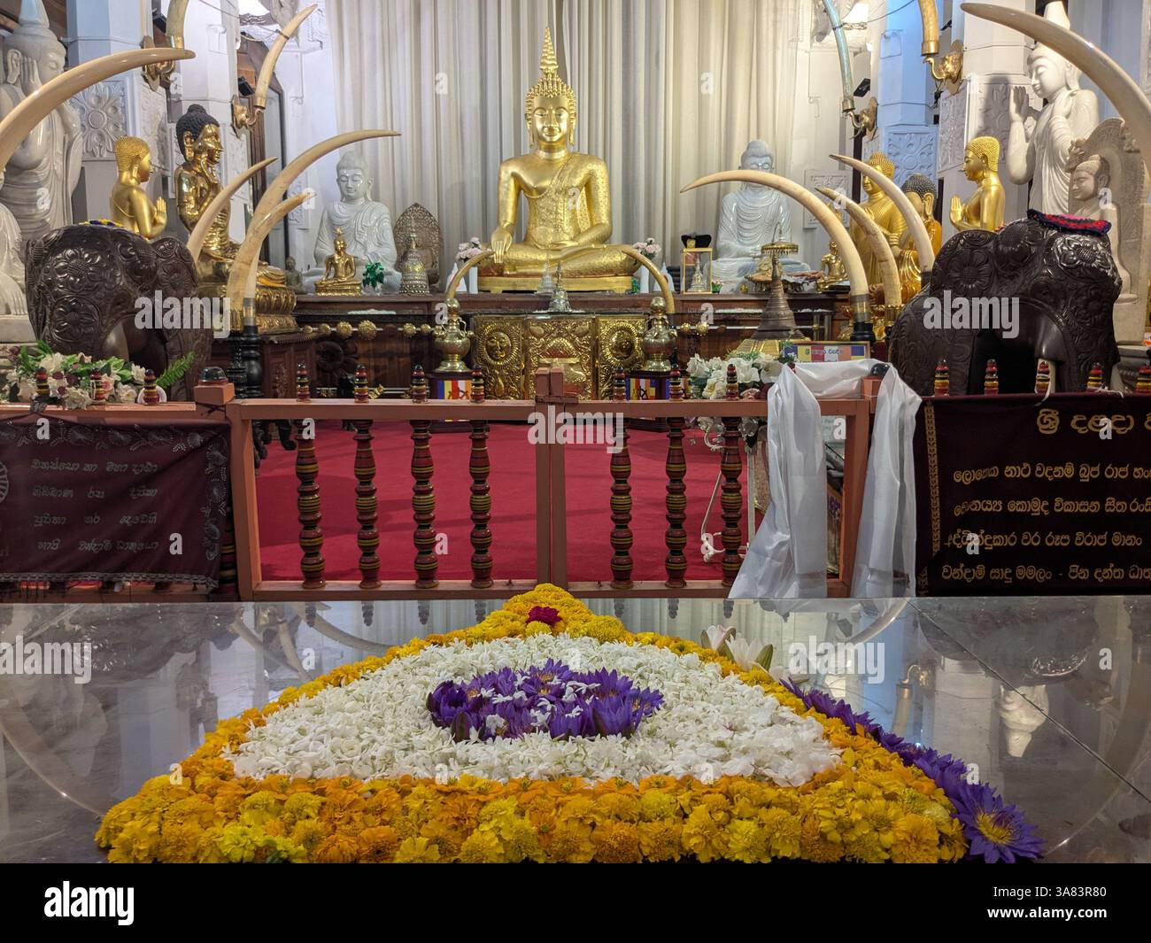 The Temple of the Sacred Tooth Relic - Smartphone Captured Stock Image