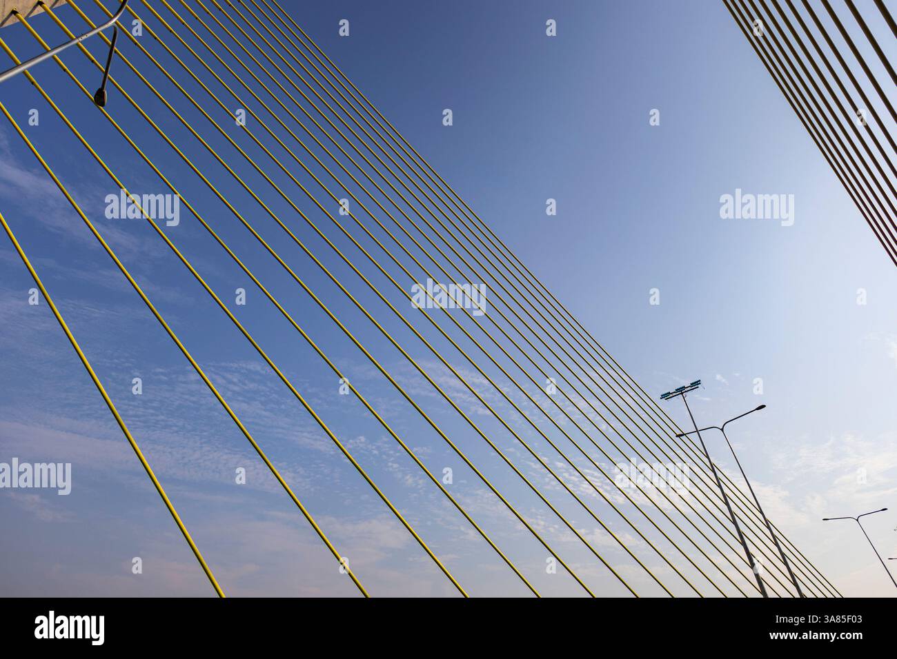 Cable Lines On The Bridge , Background for advertising and wallpaper in ...