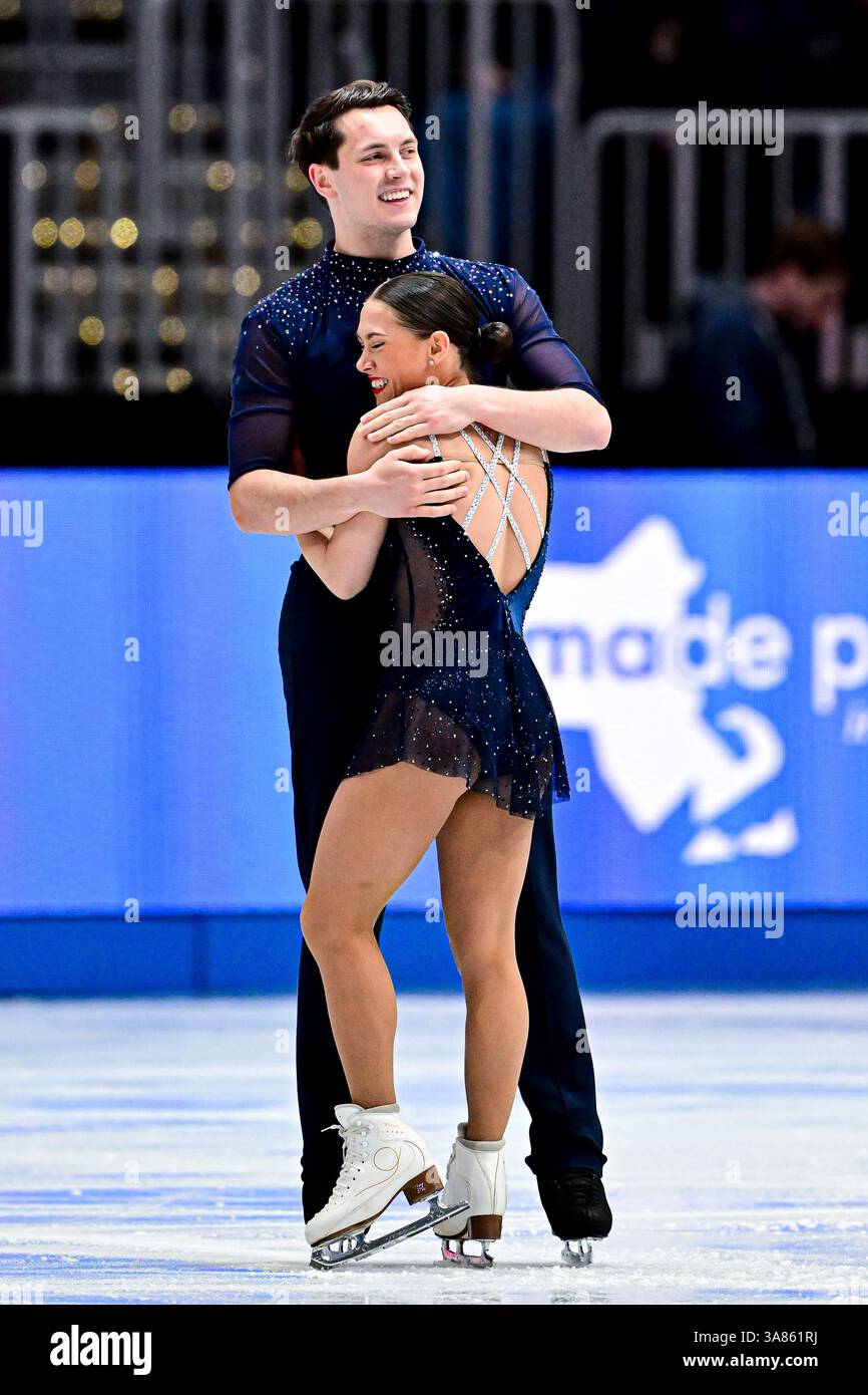 Luke Digby Anastasia VAIPAN-LAW & Luke DIGBY (GBR), during Pairs Free Skating, at ...