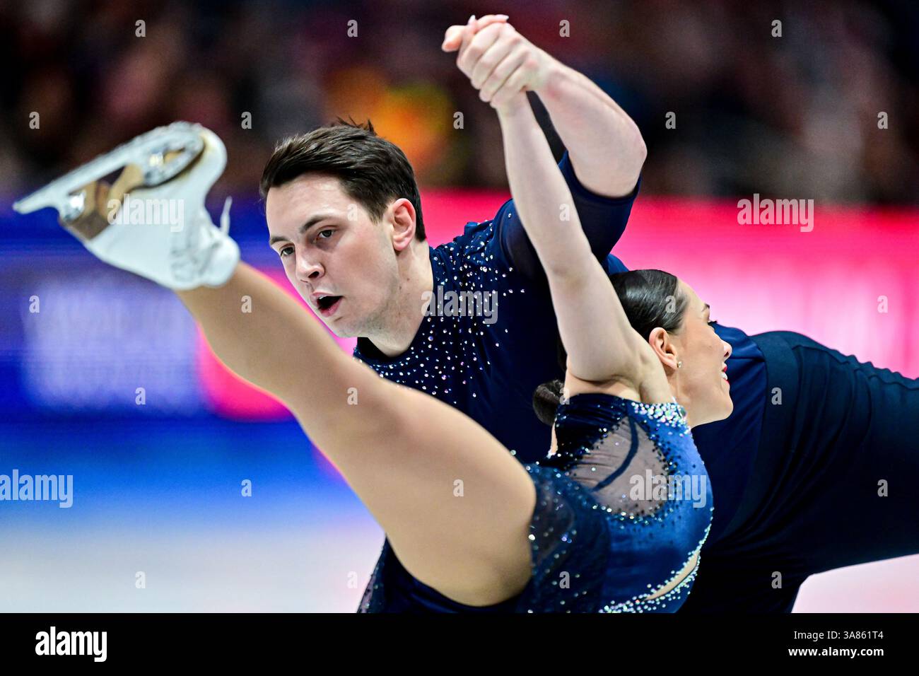 Luke Digby Anastasia VAIPAN-LAW & Luke DIGBY (GBR), during Pairs Free Skating, at ...