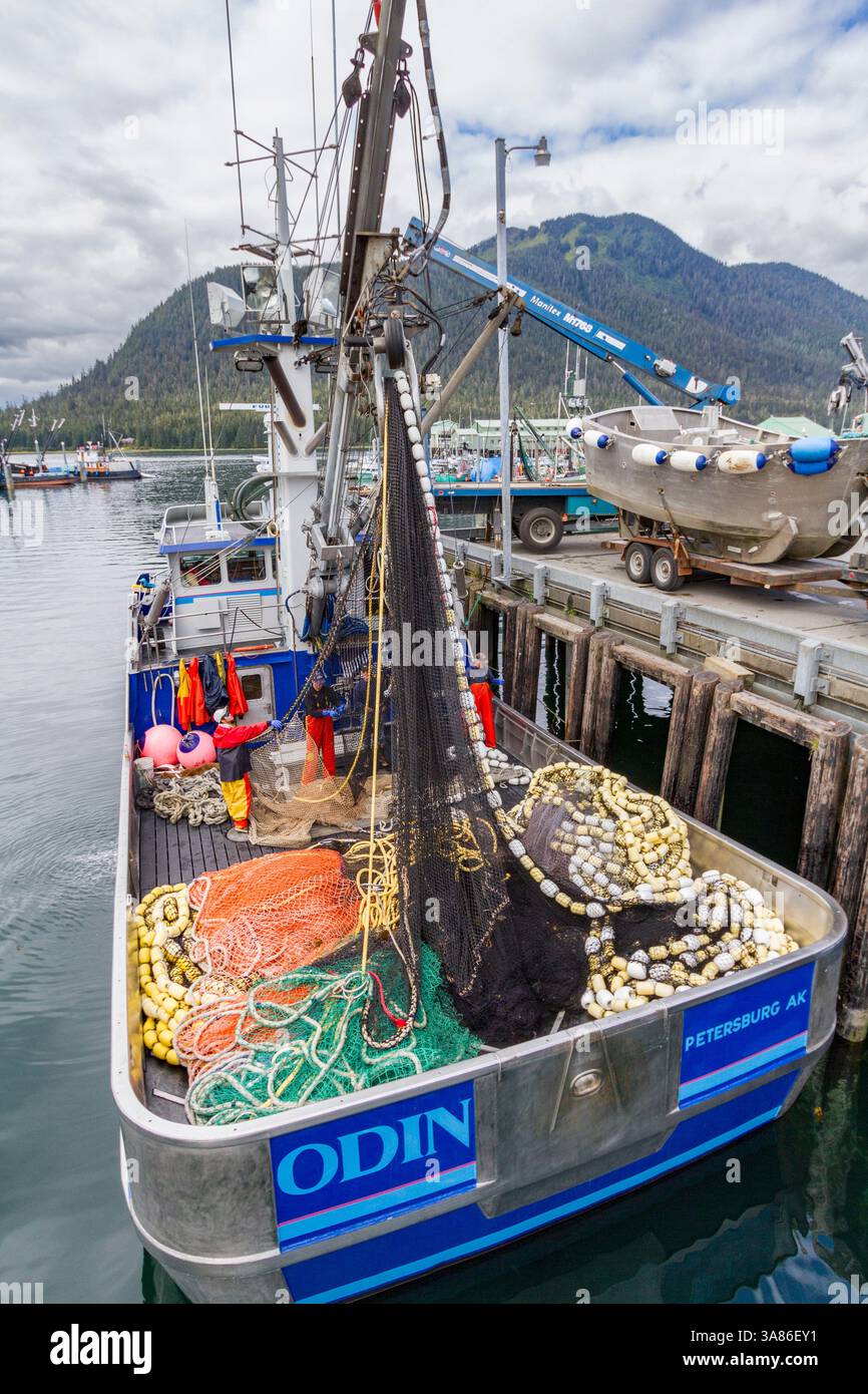 Topographical Map of Petersburg, Southeast Alaska