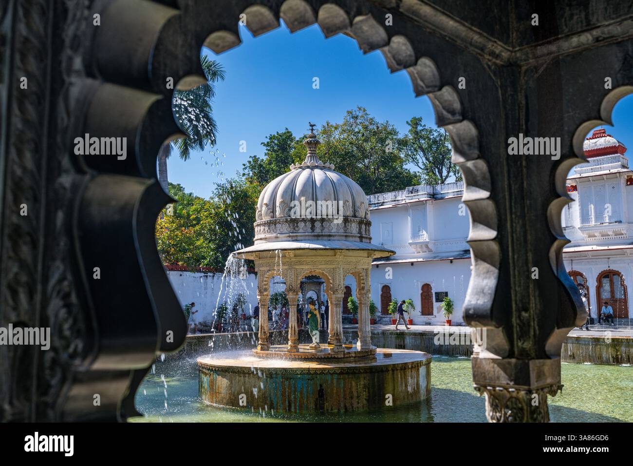 Gulab Bagh (Sajjan Niwas Garden), Udaipur, Rajasthan, India Stock Photo
