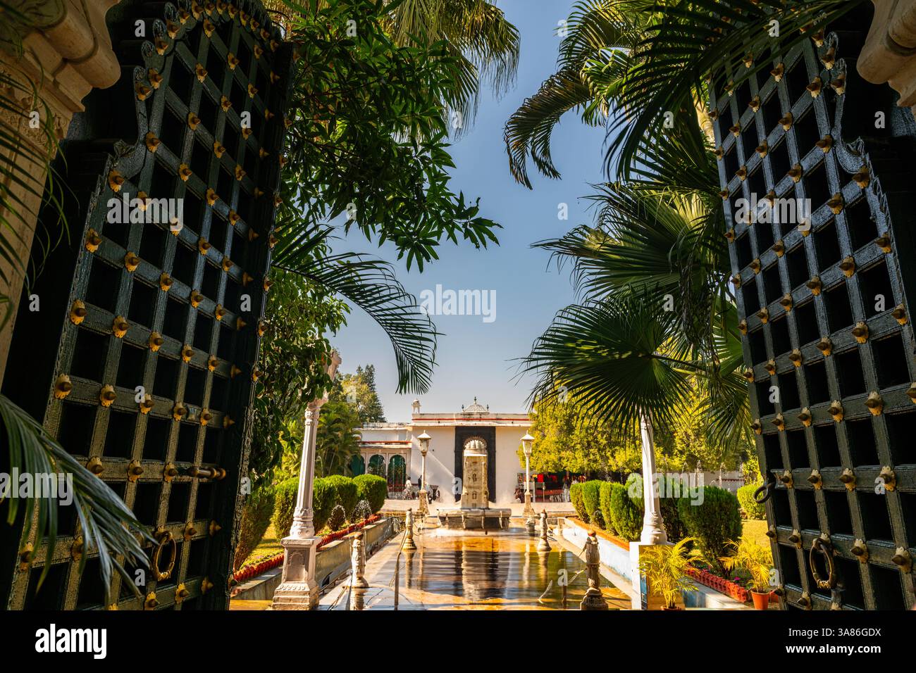 Gulab Bagh (Sajjan Niwas Garden), Udaipur, Rajasthan, India Stock Photo