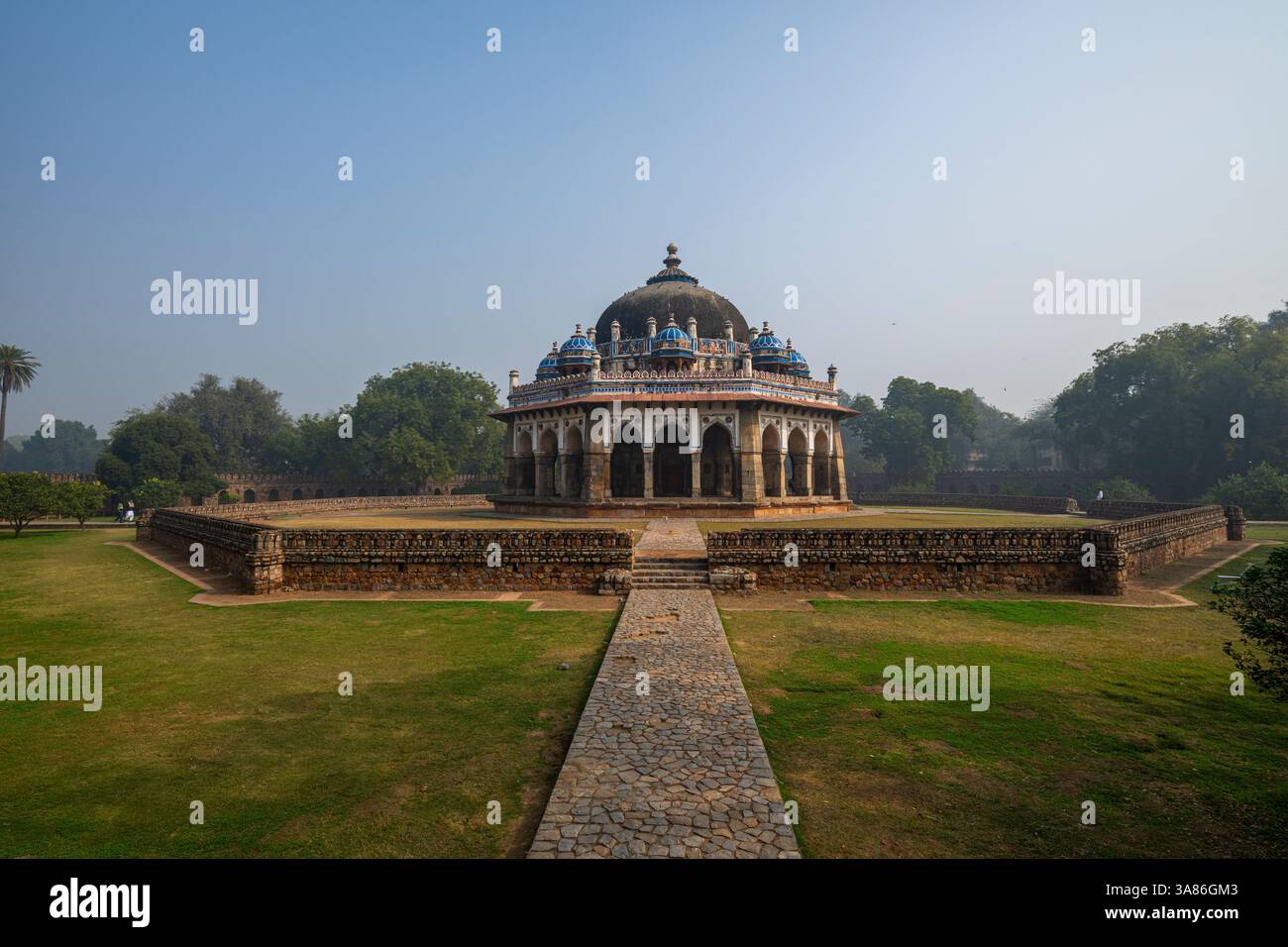 Tomb of Isa Khan, Humayun's Tomb Complex, UNESCO, Delhi, India Stock Photo