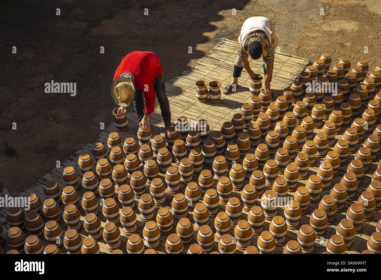 Oulja potters village, Rabat, Morocco Stock Photo