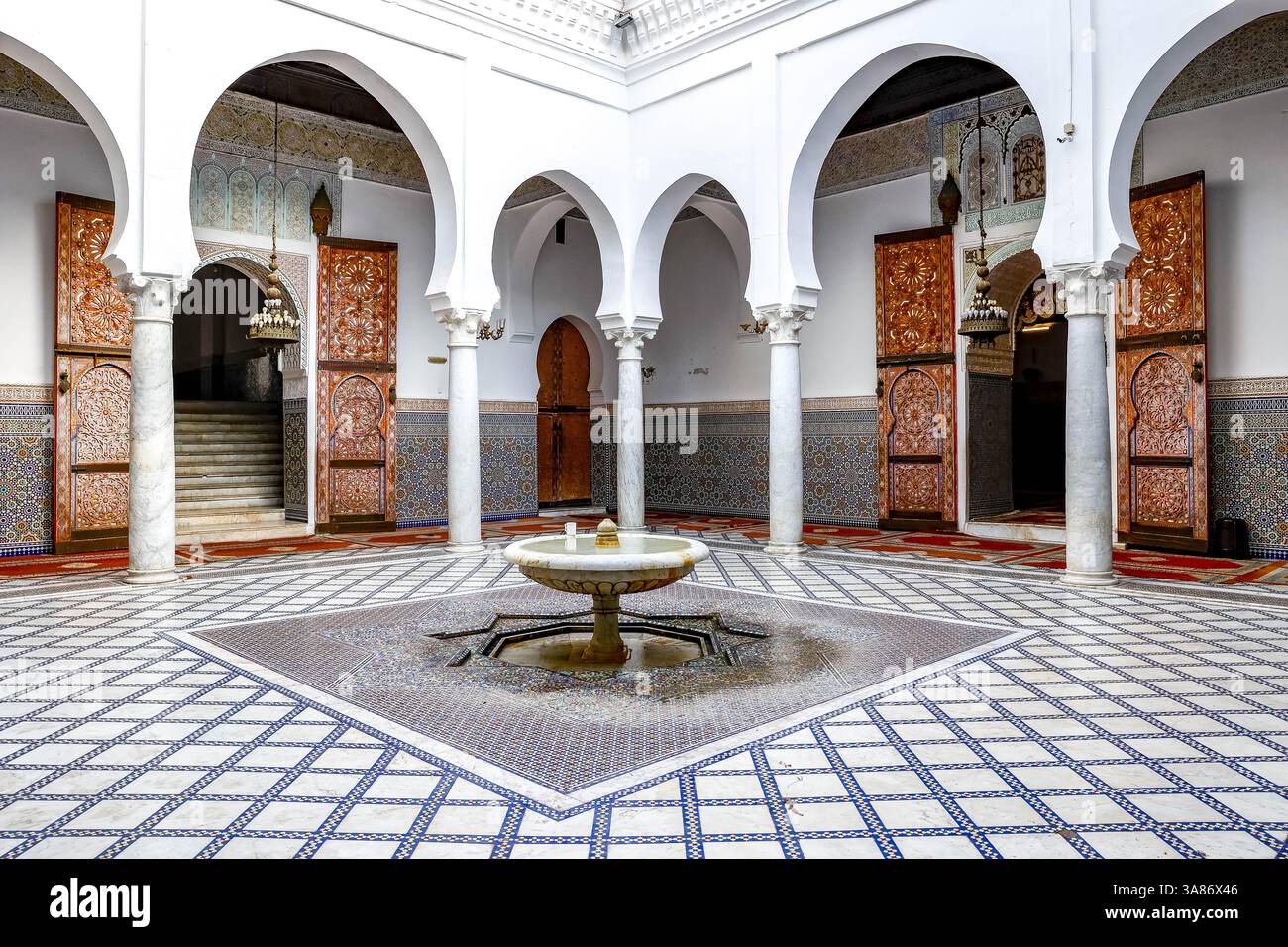 Moulay Idriss Mausoleum, Moulay Idriss Zerhoun, Morocco Stock Photo