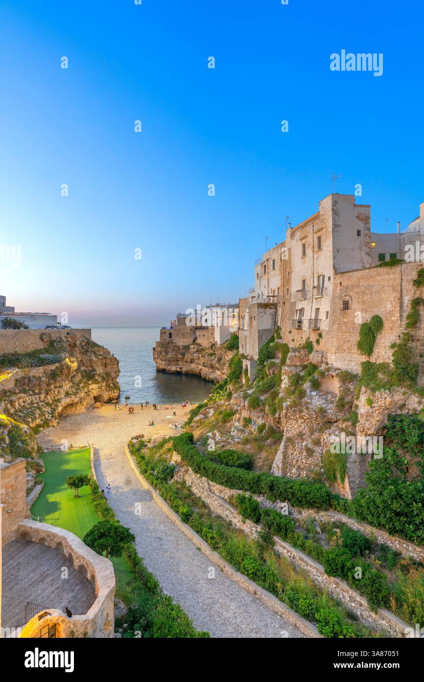 Lama Monachile beach, Polignano a Mare, Bari, Apulia, Italy Stock Photo