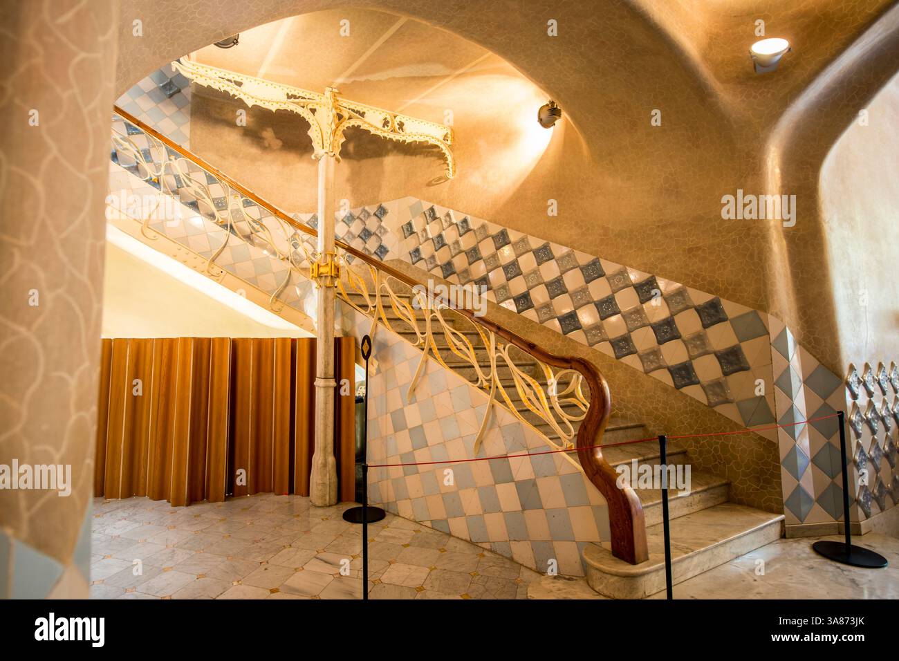 Interior of Casa Batllo, modernism design by Antoni Gaudi, UNESCO World ...