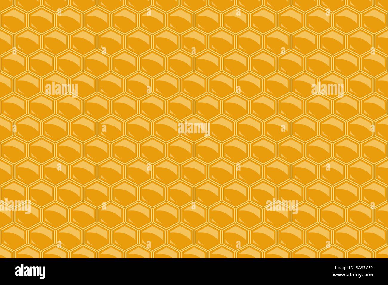 Seamless Pattern Honeycomb Background with hexagon grid cells. vector illustration Stock Vector