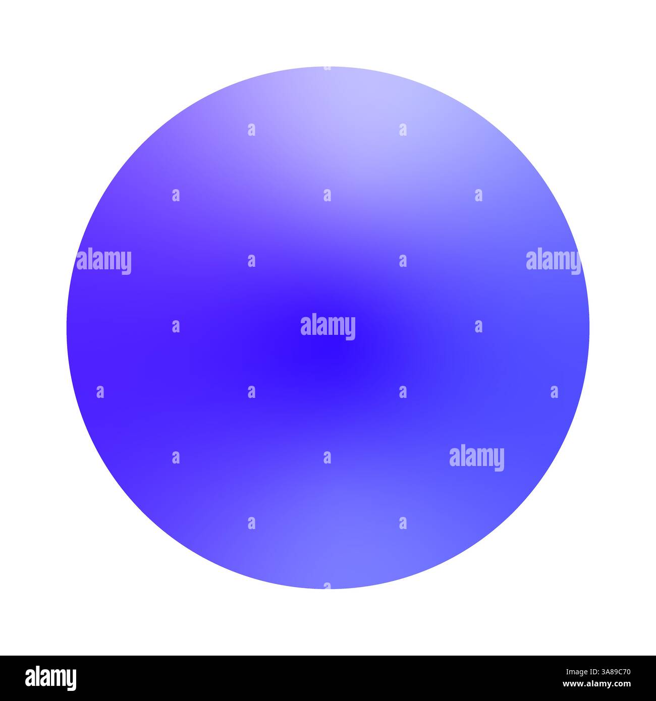 Blue gradient sphere. Smooth color transition. Abstract round shape. Vector illustration. Stock Vector
