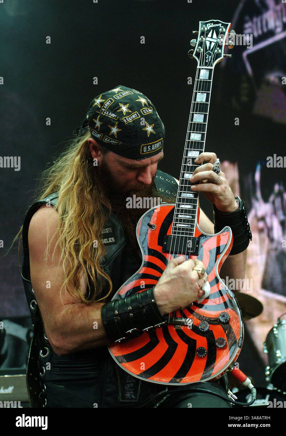 Band black label society performs hi-res stock photography and