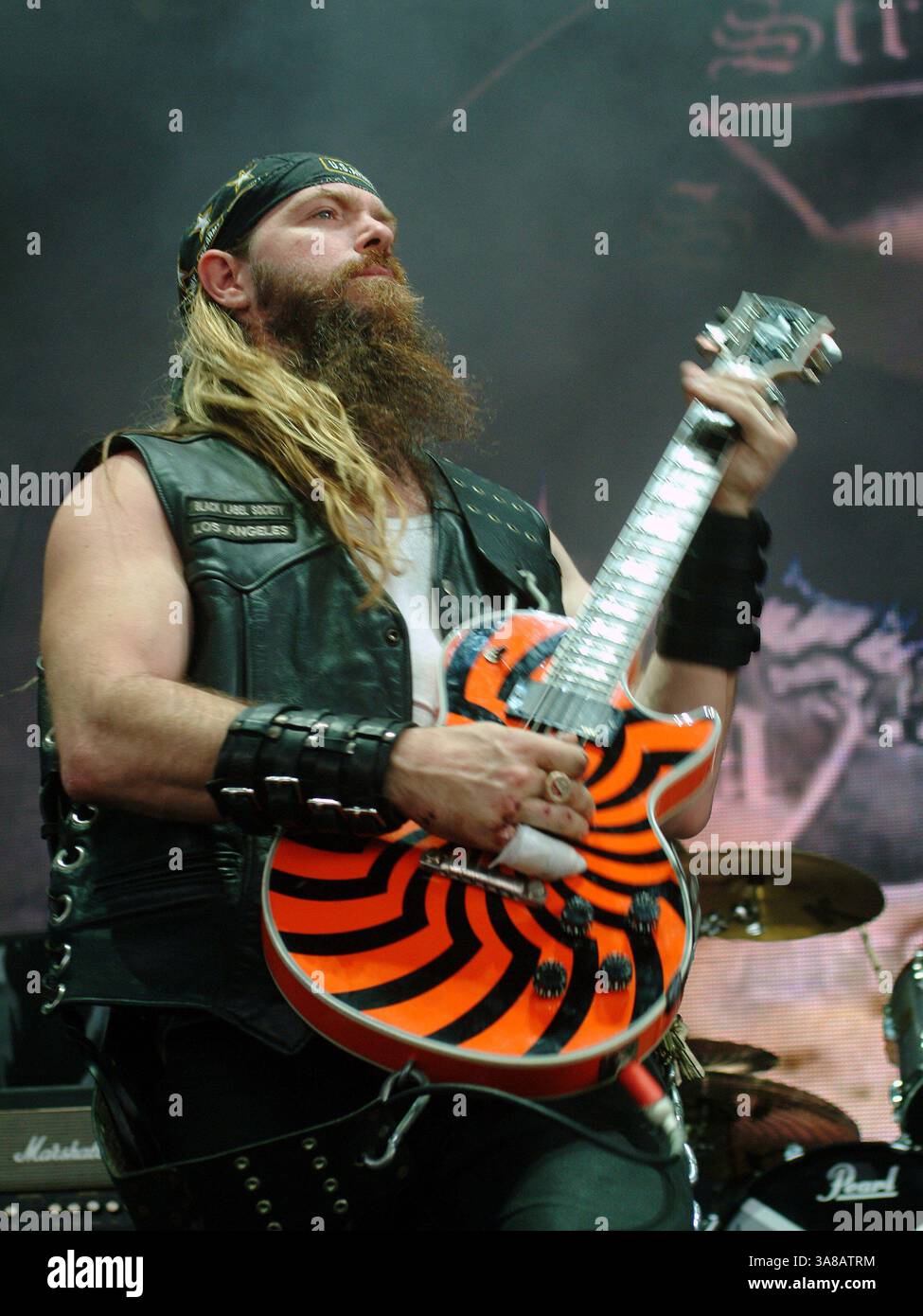 Band black label society performs hi-res stock photography and