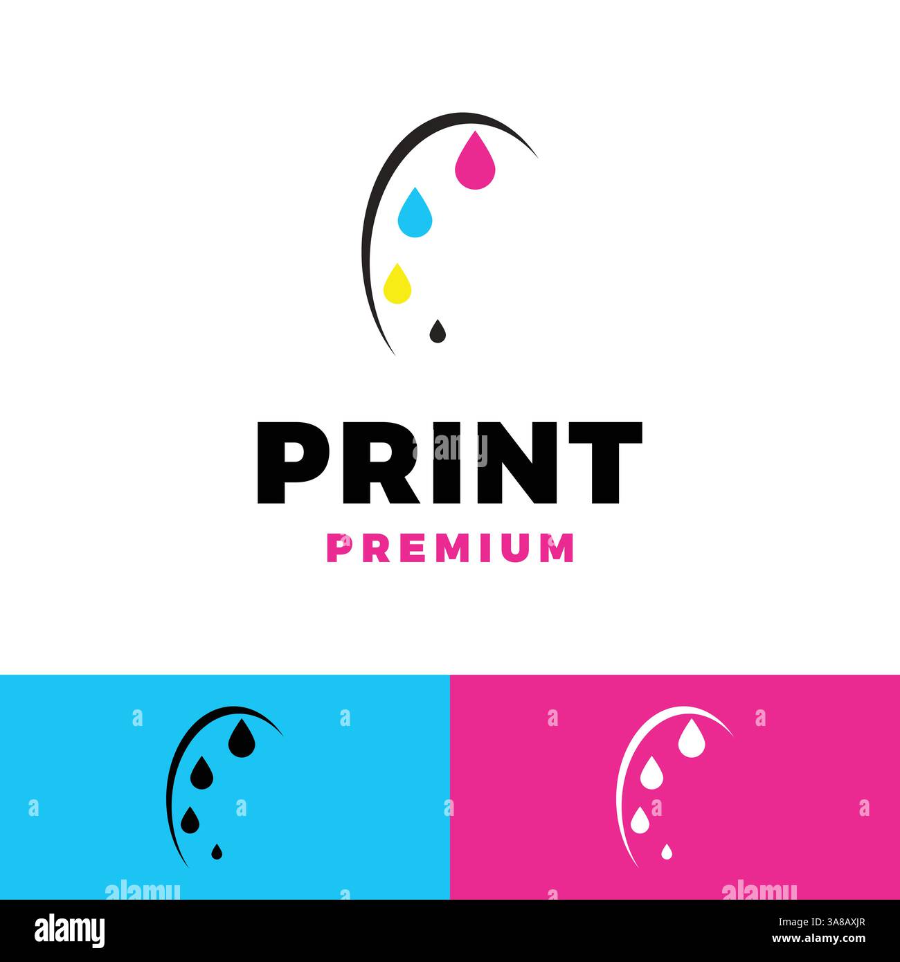 digital print icon vector logo template illustration design Stock Vector