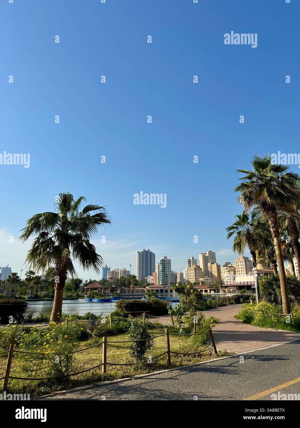 Boulevard Park - Kuwait - Smartphone Captured Stock Image