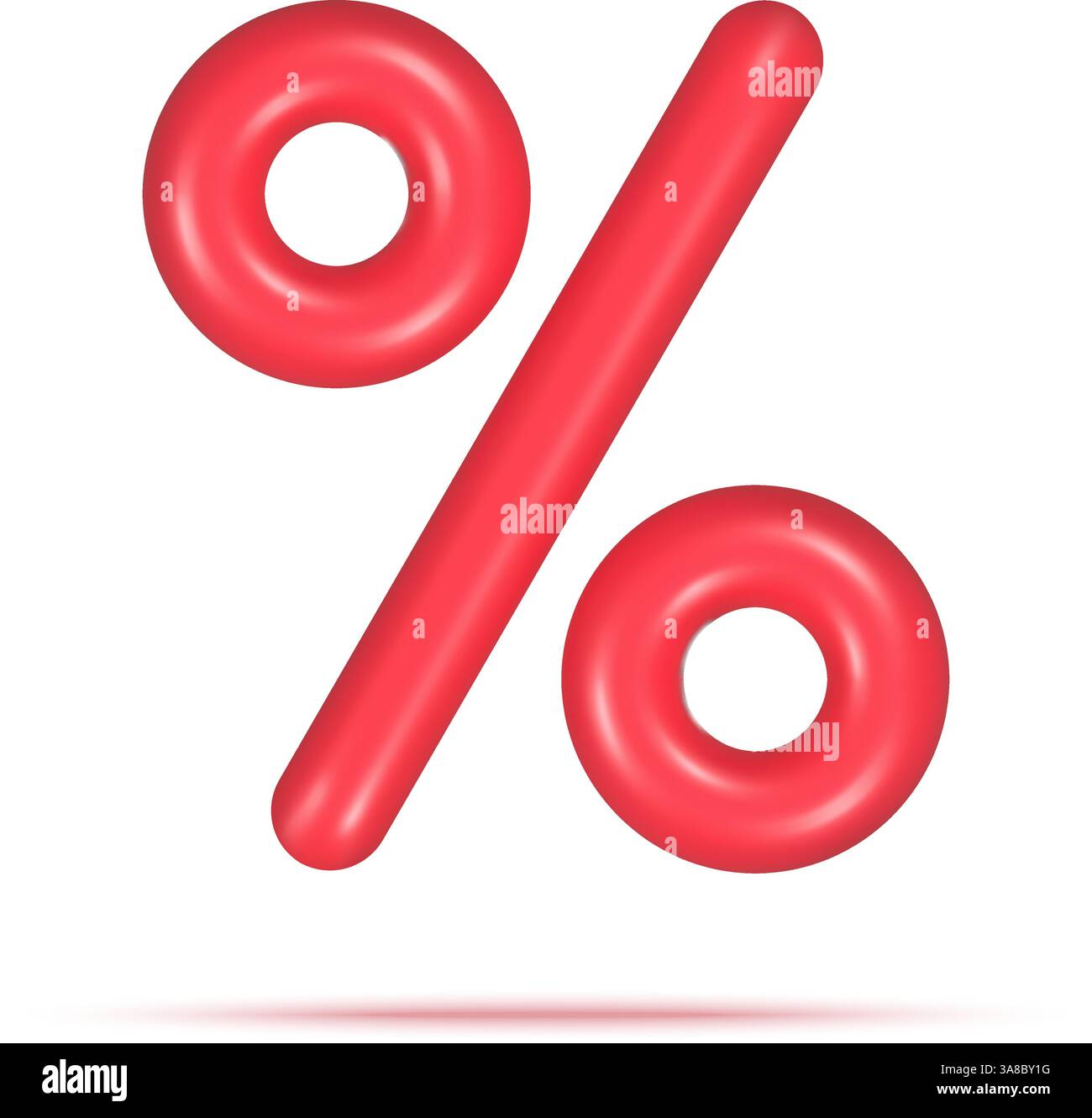 3d percent icon, promotion concept. Vector illustration Stock Vector ...