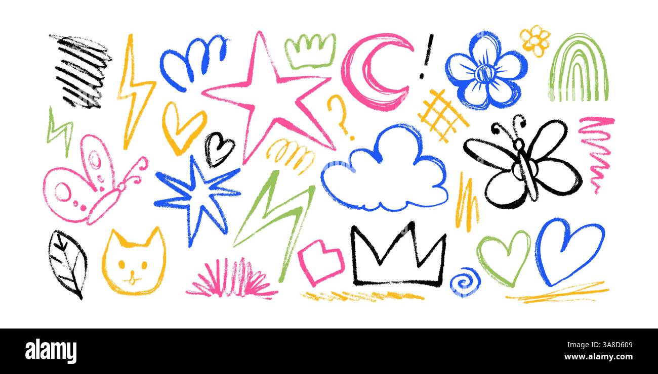 Butterfly collection collection hand drawn hi-res stock photography and ...
