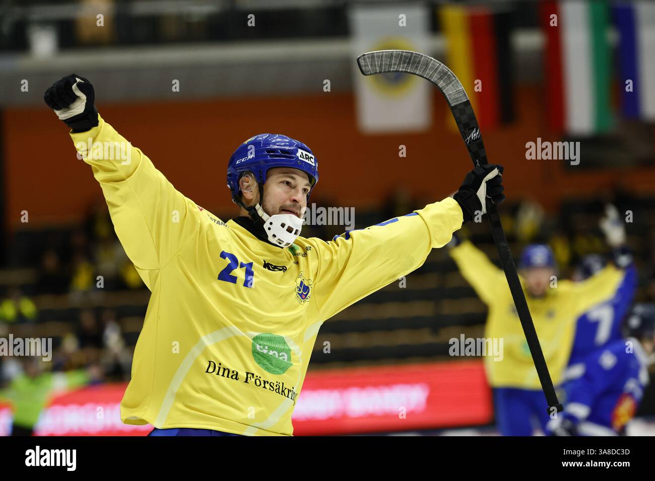 Sweden's Christoffer Edlund celebrates after scoring 4-2 during the Men ...