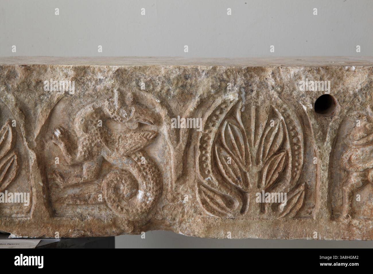 Carved Stone Bird Bath From Jaisalmer - Ca 1920's