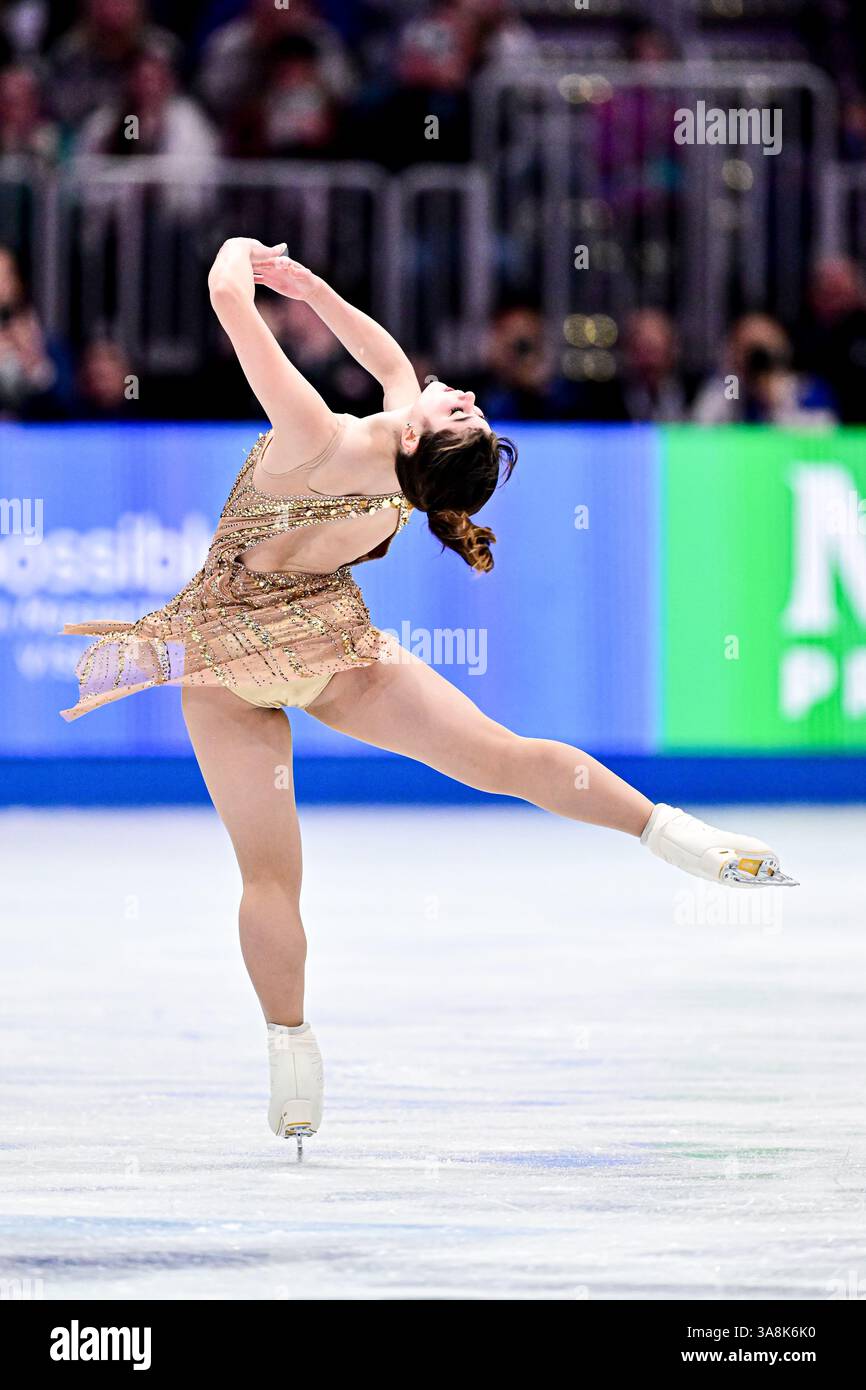 Alysa LIU (USA), during Women Free Skating, at the ISU World Figure