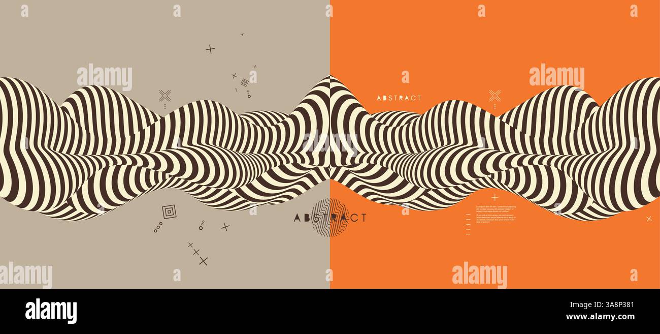 Abstract 3D geometrical background. Vector illustration. Stock Vector