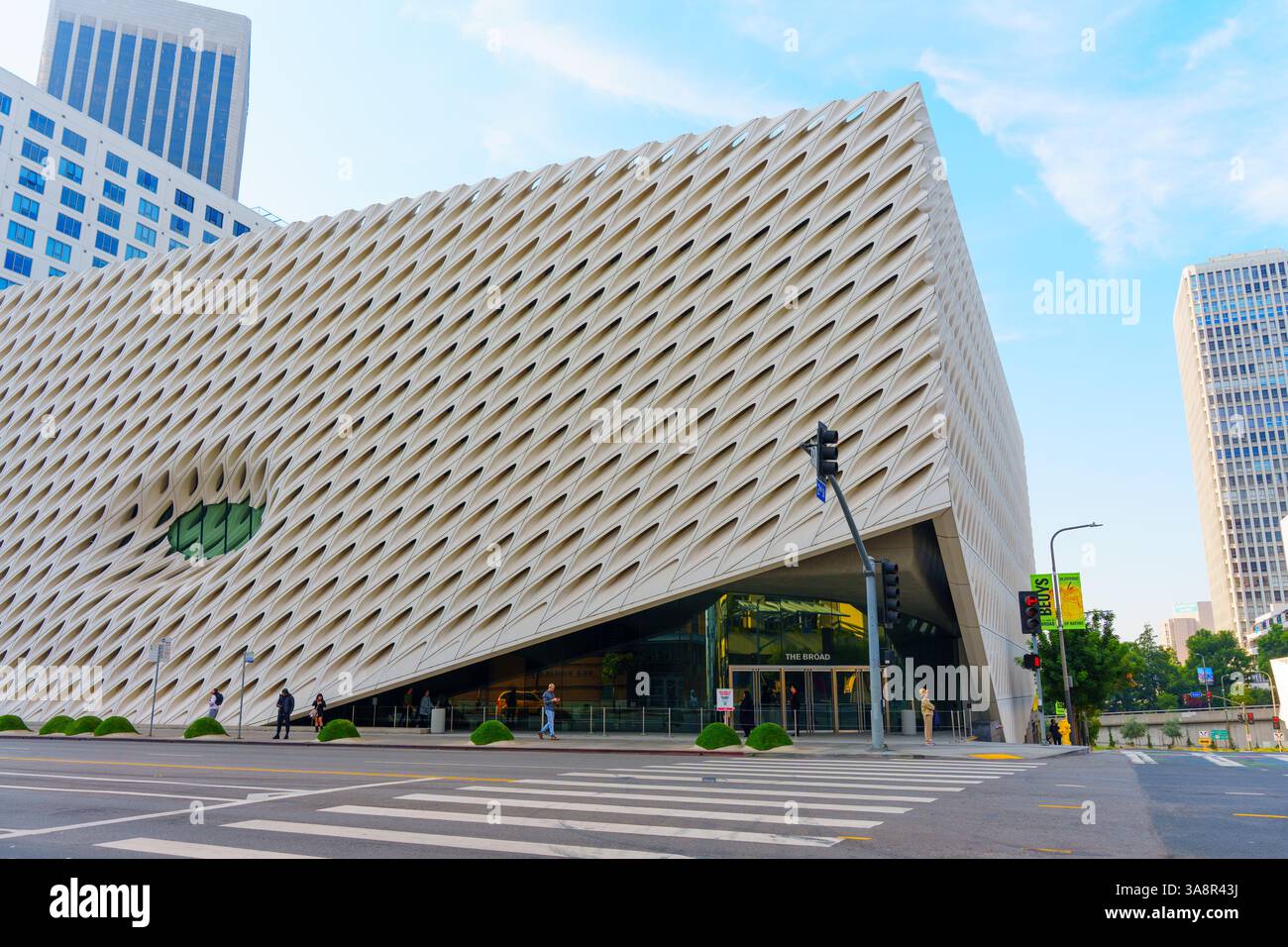Los Angeles, California - December 4, 2024: Striking exterior design of ... - Broader Building Exterior Design Inspiration