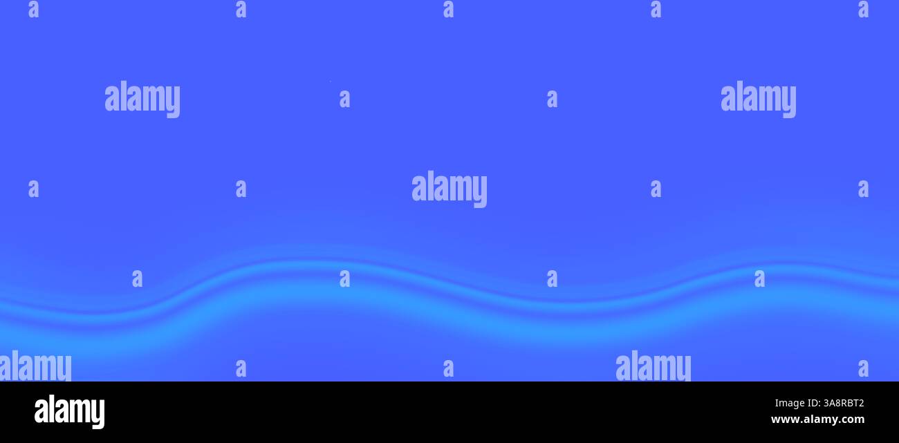 Abstract background with smooth wavy lines in blue gradient colors ...