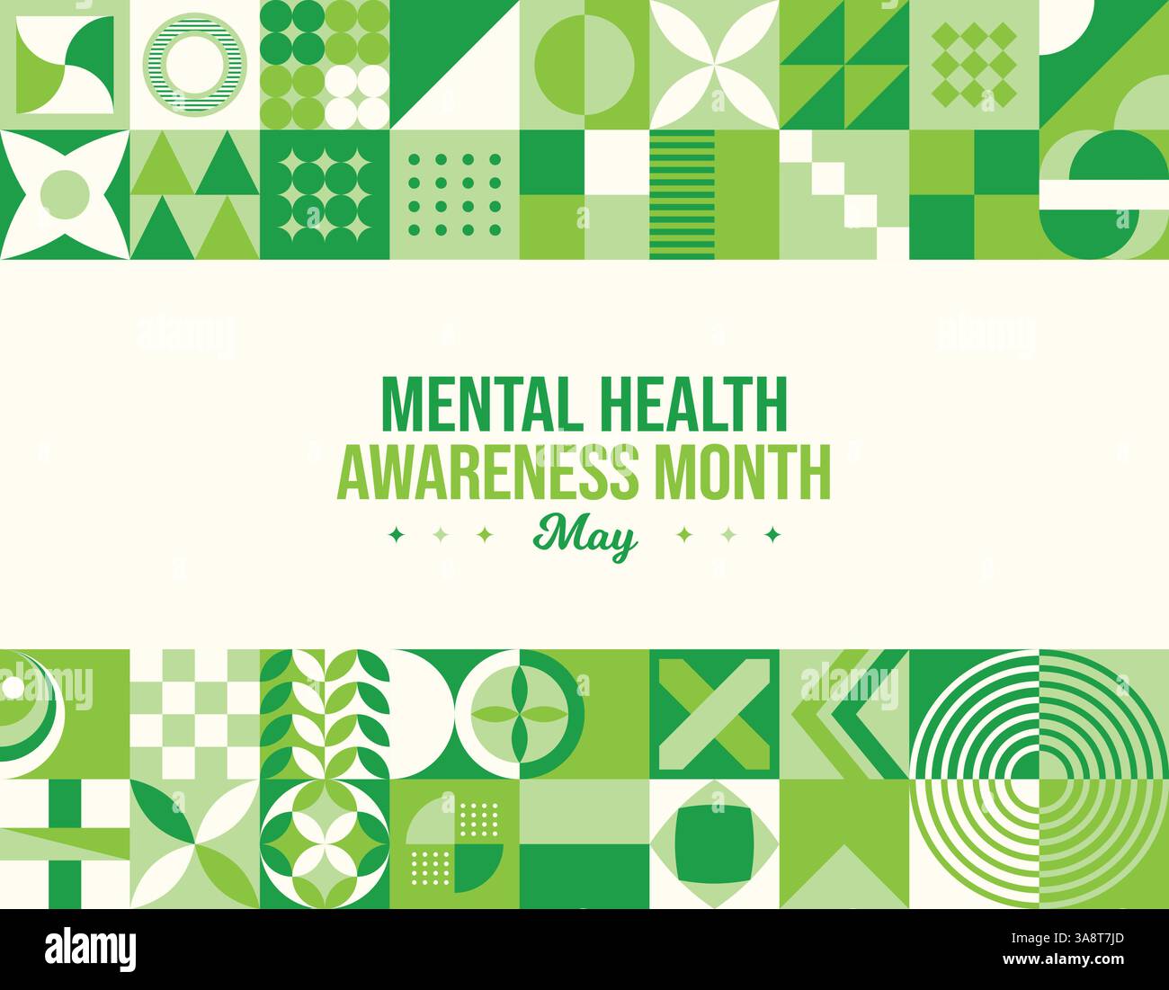 Mental Health Awareness Month Vector Illustration. May concept. World ...