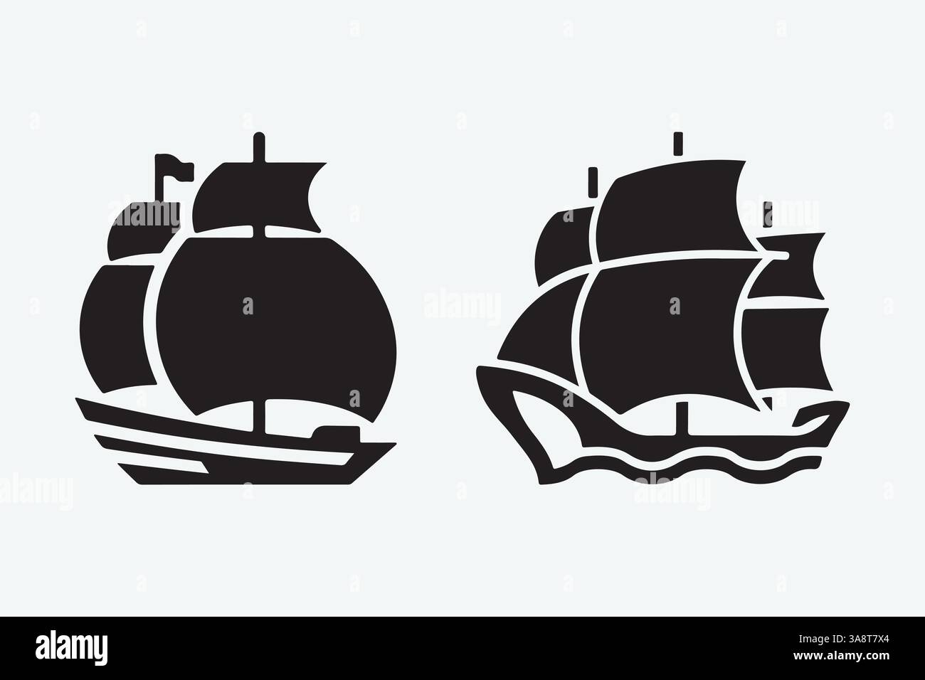 Captains ship logo Stock Vector Images - Alamy