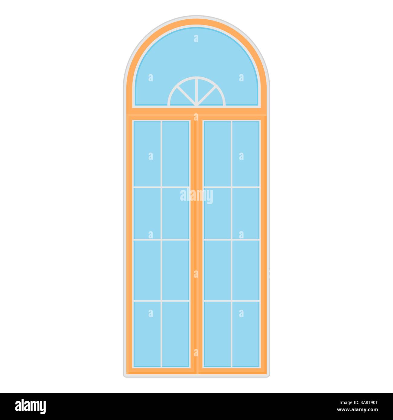 House Exterior Wooden Window Vector. House Glass Window Element. Window ...