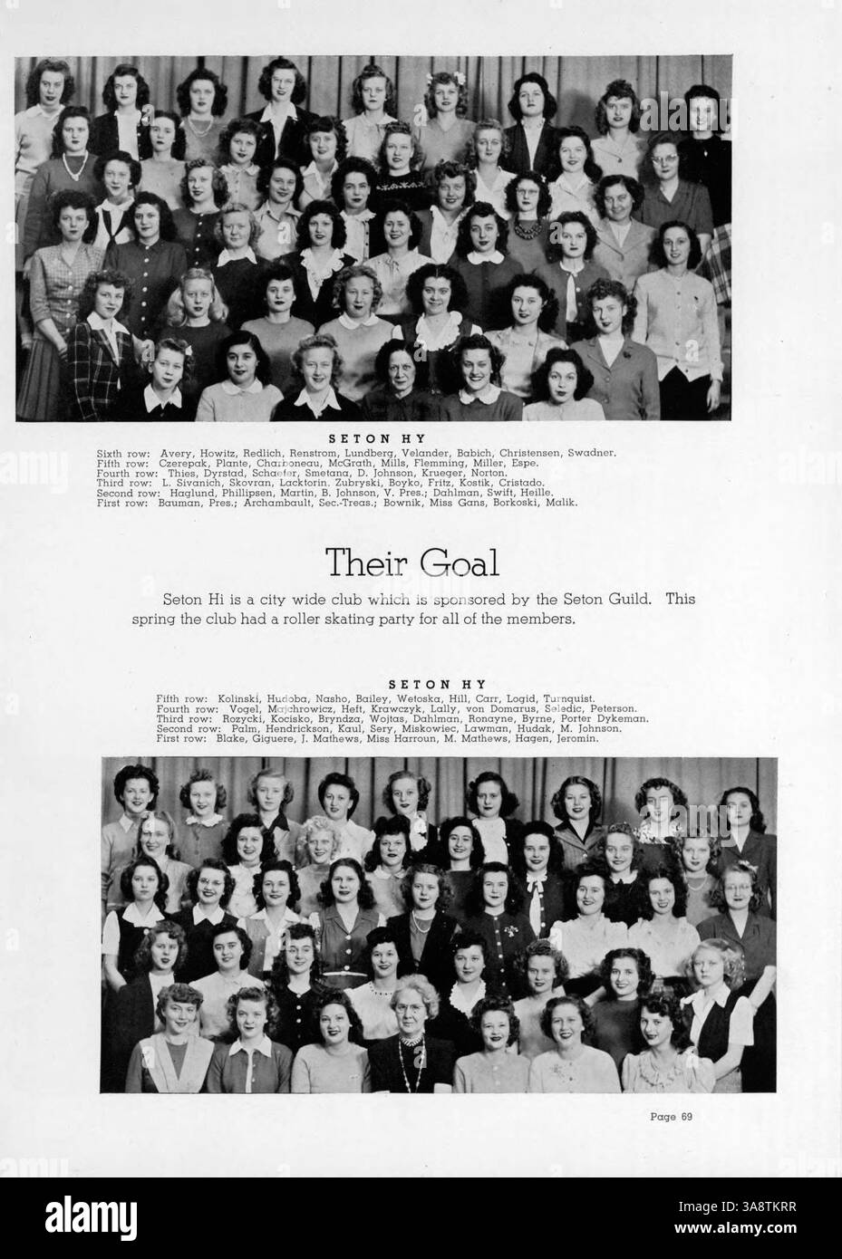 The Wizard Yearbook From Edison High School In 1945 Documents The